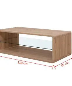 vidaXL Coffee Table Brown