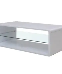 vidaXL High Gloss Coffee Table White