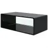 vidaXL High Gloss Coffee Table Black