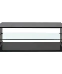 vidaXL High Gloss Coffee Table Black