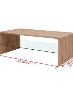 vidaXL Coffee Table Brown