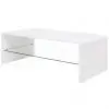 vidaXL High Gloss Coffee Table White