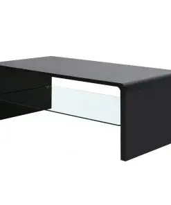 vidaXL High Gloss Coffee Table Black