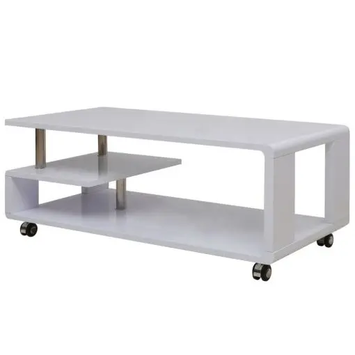 vidaXL High Gloss Coffee Table White