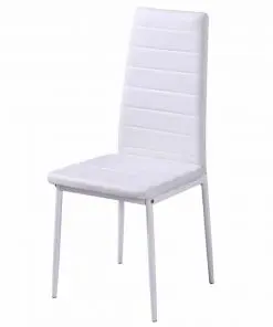 vidaXL Seven Piece Dining Table Set Black and White