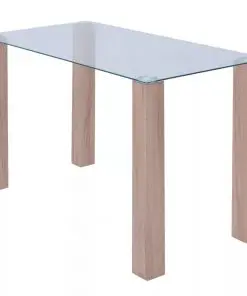 vidaXL Dining Table Glass 120x60x75 cm
