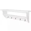vidaXL Coat Rack MDF White Baroque Style