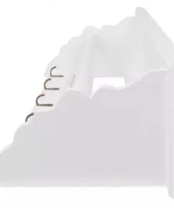 vidaXL Coat Rack MDF White Baroque Style