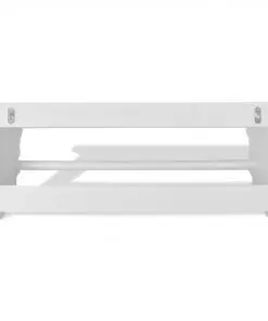 vidaXL Coat Rack MDF White Baroque Style