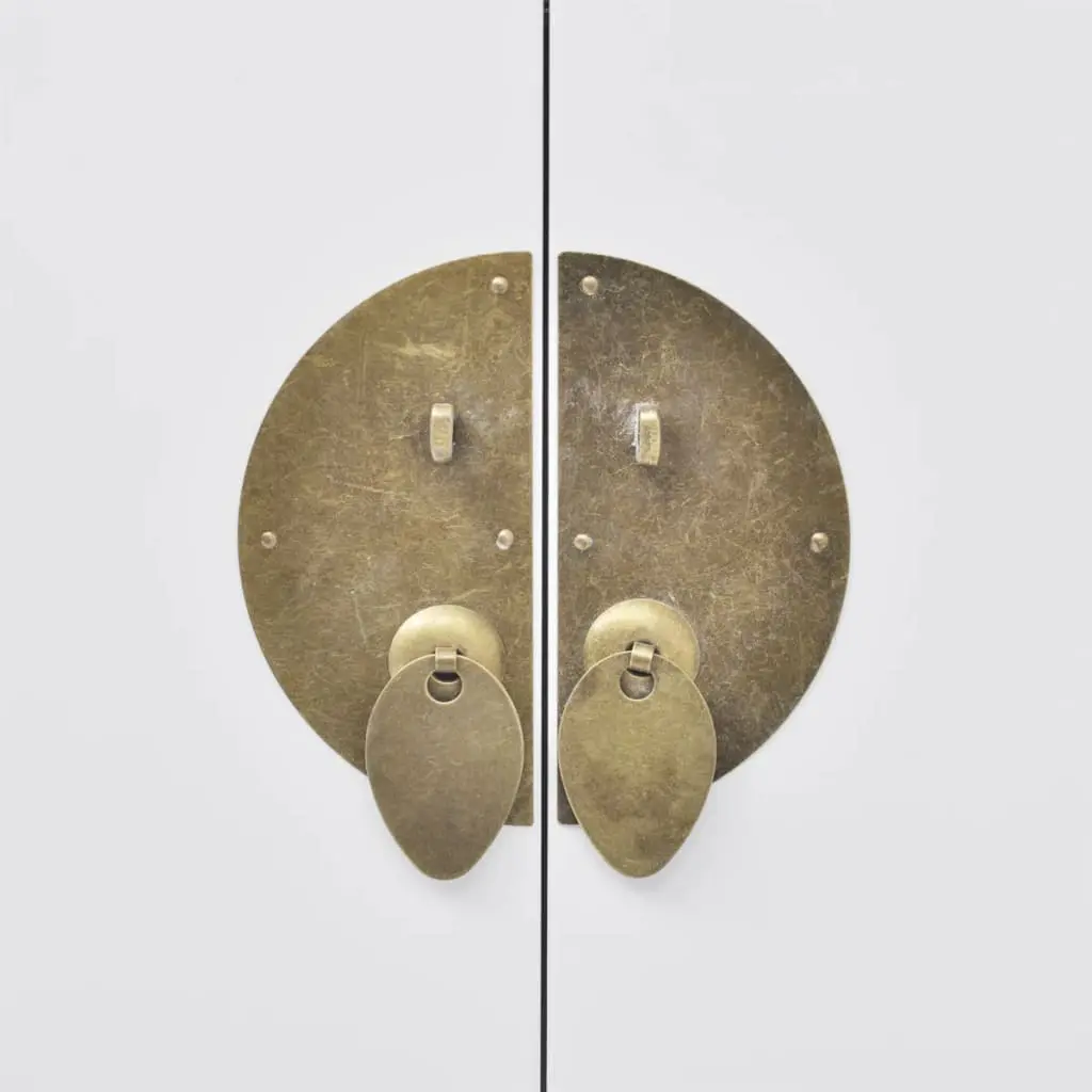 vidaXL Sideboard Chinese Style Solid Wood White