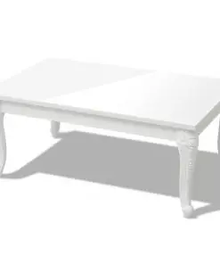 vidaXL Coffee Table 100x60x42 cm High Gloss White