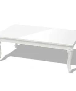vidaXL Coffee Table 115x65x42 cm High Gloss White