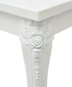 vidaXL Dining Table 80x80x76 cm High Gloss White