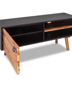 vidaXL TV Cabinet 120x35x50 cm Solid Acacia Wood