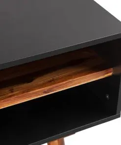 vidaXL TV Cabinet 120x35x50 cm Solid Acacia Wood