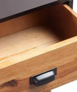 vidaXL Solid Acacia Wood Bedside Cabinets 2 pcs 40x30x58 cm