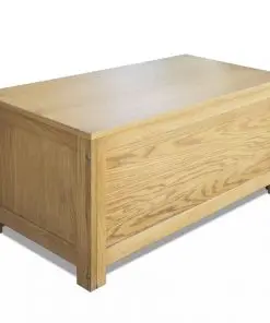 vidaXL Storage Box 90x45x45 cm Solid Oak Wood