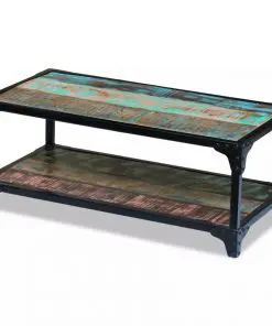 vidaXL Coffee Table Solid Reclaimed Wood