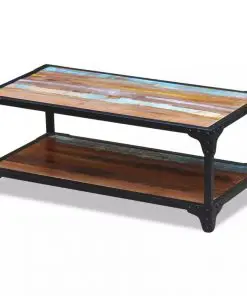 vidaXL Coffee Table Solid Reclaimed Wood