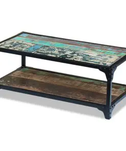 vidaXL Coffee Table Solid Reclaimed Wood