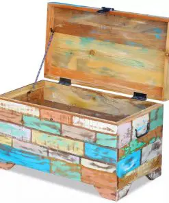 vidaXL Storage Chest Solid Reclaimed Wood
