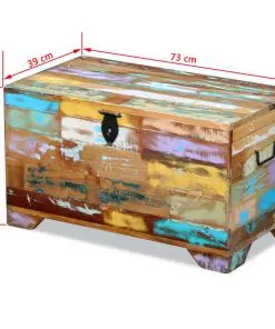 vidaXL Storage Chest Solid Reclaimed Wood