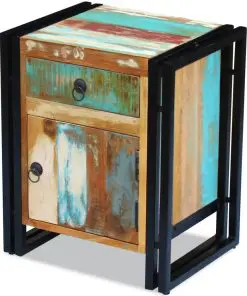 vidaXL Bedside Cabinet Solid Reclaimed Wood