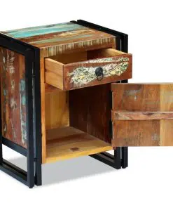 vidaXL Bedside Cabinet Solid Reclaimed Wood