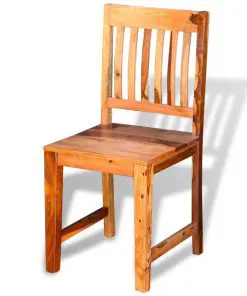 vidaXL Dining Chairs 2 pcs Solid Sheesham Wood