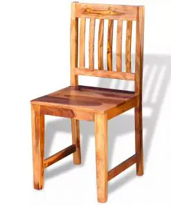 vidaXL Dining Chairs 2 pcs Solid Sheesham Wood