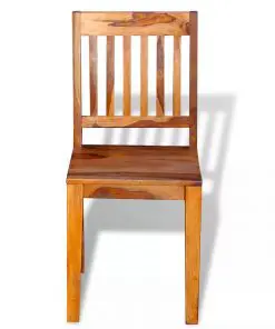 vidaXL Dining Chairs 2 pcs Solid Sheesham Wood
