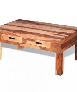 vidaXL Coffee Table Solid Sheesham Wood
