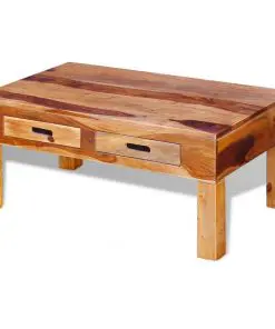 vidaXL Coffee Table Solid Sheesham Wood