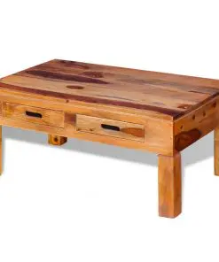 vidaXL Coffee Table Solid Sheesham Wood