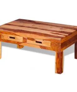 vidaXL Coffee Table Solid Sheesham Wood