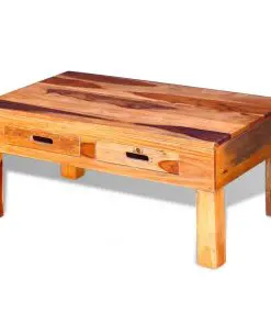 vidaXL Coffee Table Solid Sheesham Wood