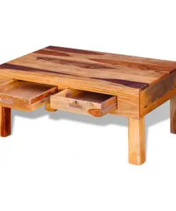 vidaXL Coffee Table Solid Sheesham Wood