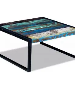 vidaXL Coffee Table Solid Reclaimed Wood 80x80x40 cm