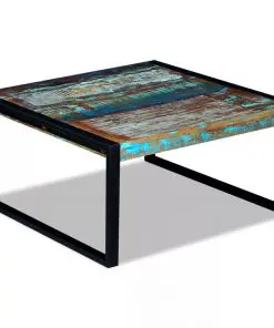 vidaXL Coffee Table Solid Reclaimed Wood 80x80x40 cm