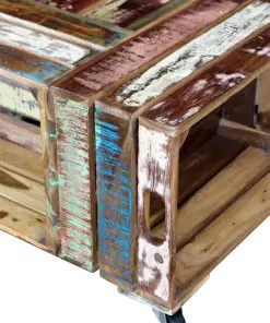 vidaXL Coffee Table Solid Reclaimed Wood 70x70x35 cm