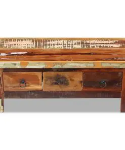 vidaXL Coffee Table Drawers Solid Reclaimed Wood 90x45x35 cm