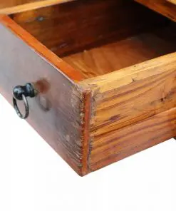 vidaXL Coffee Table Drawers Solid Reclaimed Wood 90x45x35 cm