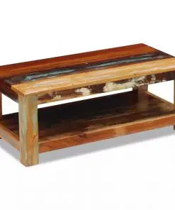 vidaXL Coffee Table Solid Reclaimed Wood 90x45x35 cm