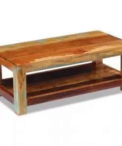 vidaXL Coffee Table Solid Reclaimed Wood 90x45x35 cm