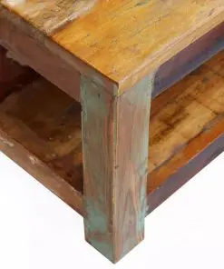 vidaXL Coffee Table Solid Reclaimed Wood 90x45x35 cm