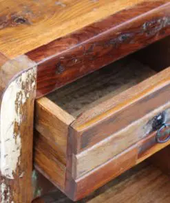 vidaXL Night Cabinet Solid Reclaimed Wood 43x33x51 cm