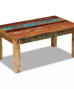 vidaXL Coffee Table Solid Reclaimed Wood 100x60x45 cm