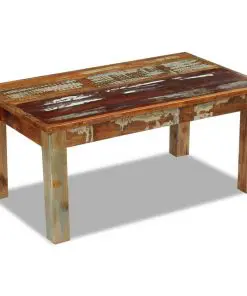 vidaXL Coffee Table Solid Reclaimed Wood 100x60x45 cm