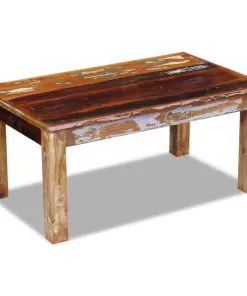 vidaXL Coffee Table Solid Reclaimed Wood 100x60x45 cm
