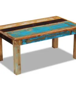vidaXL Coffee Table Solid Reclaimed Wood 100x60x45 cm